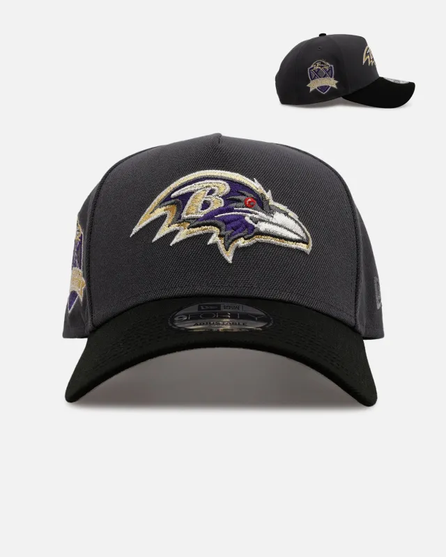 New Era Baltimore Ravens 'Stealth 2.0' 9FORTY A-Frame Snapback Graphite made by New Era