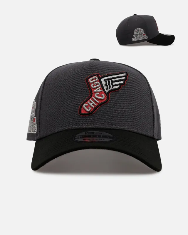 New Era Chicago White Sox 'Stealth 2.0' 9FORTY A-Frame Snapback Graphite sold by Culture Kings