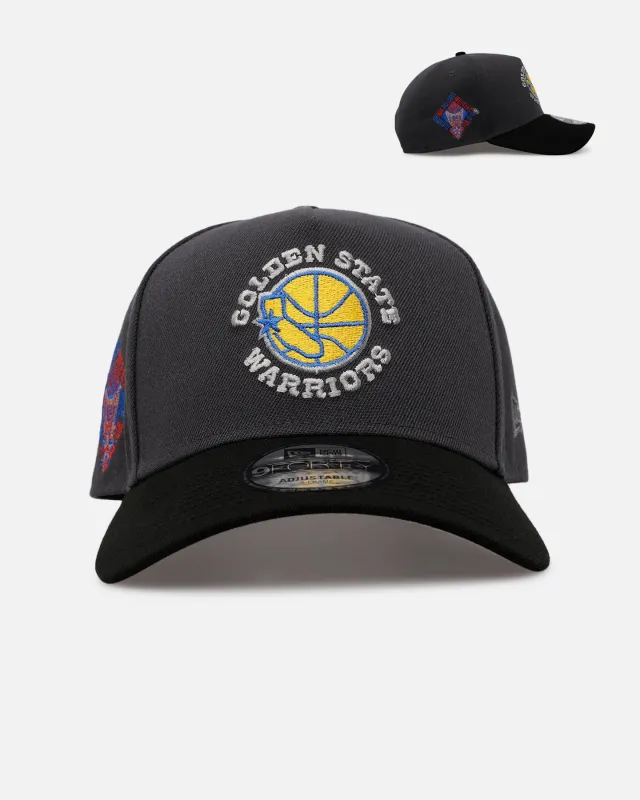 New Era Golden State Warriors 'Stealth 2.0' 9FORTY A-Frame Snapback Graphite sold by Culture Kings