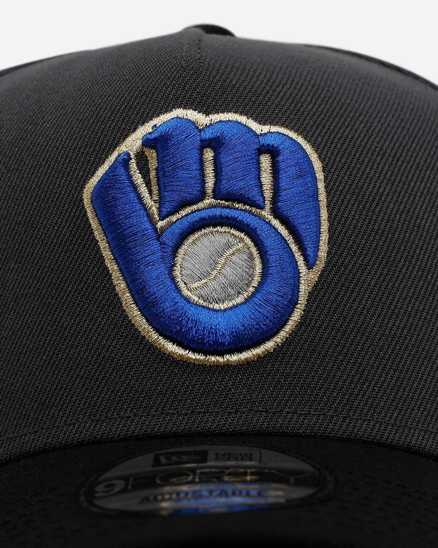 New Era Milwaukee Brewers 'Stealth 2.0' 9FORTY A-Frame Snapback Graphite sold by Culture Kings product image thumbnail 5