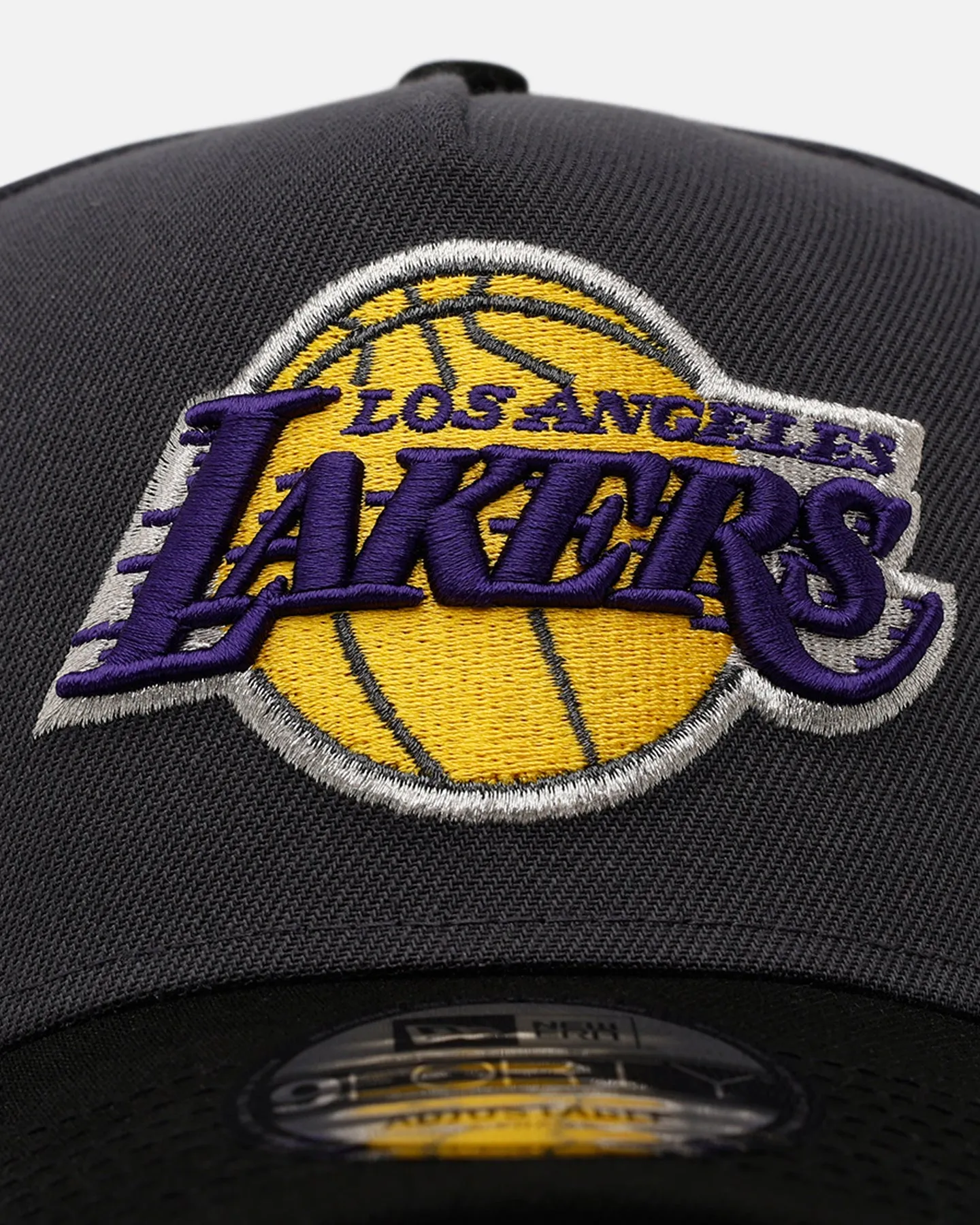 New Era Los Angeles Lakers 'Stealth 2.0' 9FORTY A-Frame Snapback Graphite sold by Culture Kings product image thumbnail 5