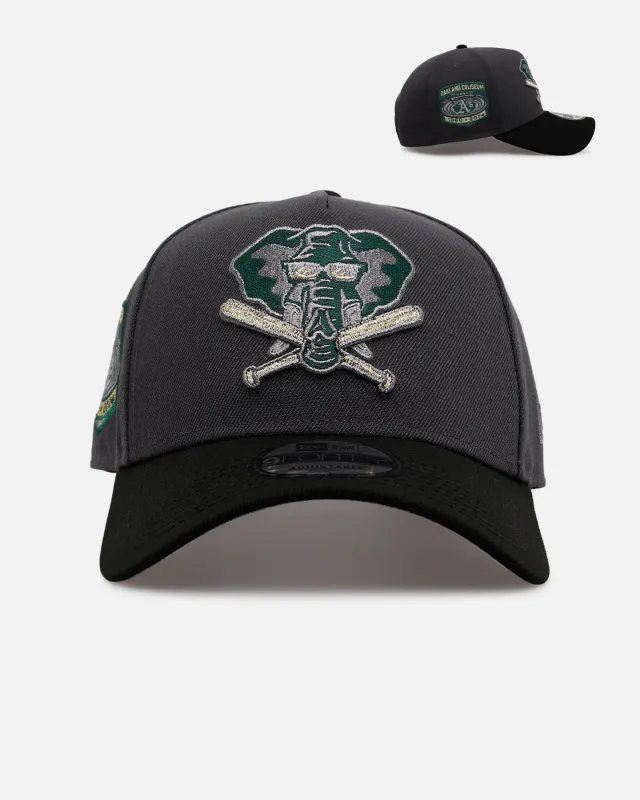 New Era Oakland Athletics 'Stealth 2.0' 9FORTY A-Frame Snapback Graphite sold by Culture Kings