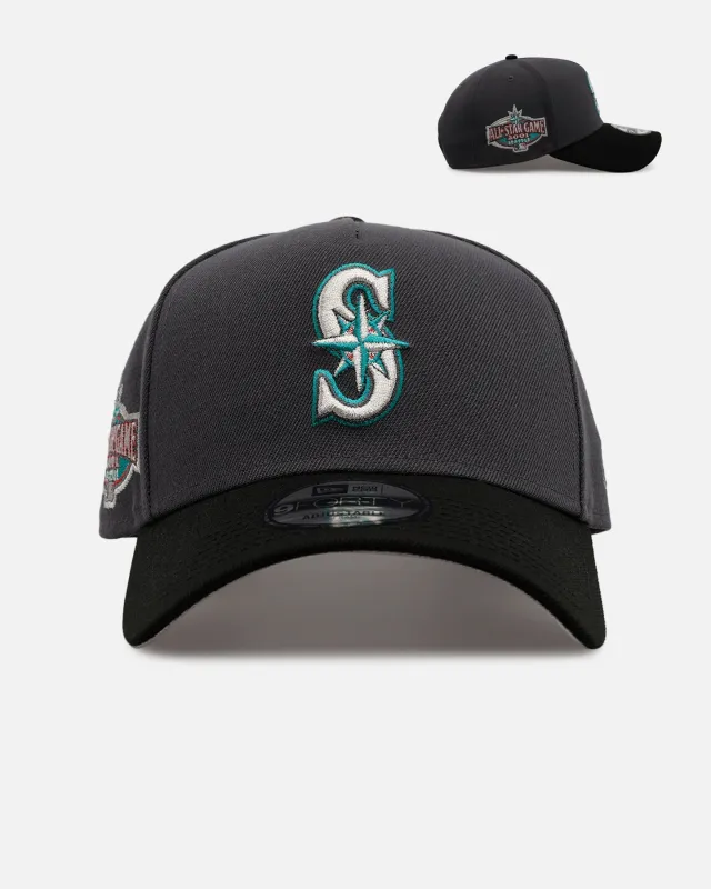 New Era Seattle Mariners 'Stealth 2.0' 9FORTY A-Frame Snapback Graphite sold by Culture Kings