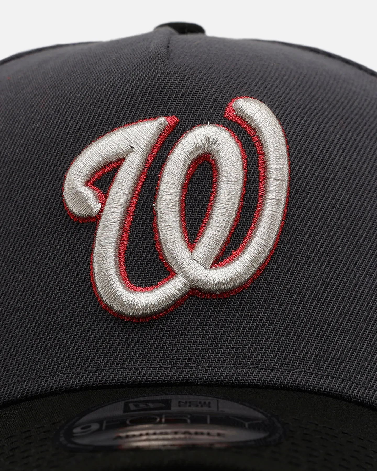 New Era Washington Nationals 'Stealth 2.0' 9FORTY A-Frame Snapback Graphite sold by Culture Kings product image thumbnail 5