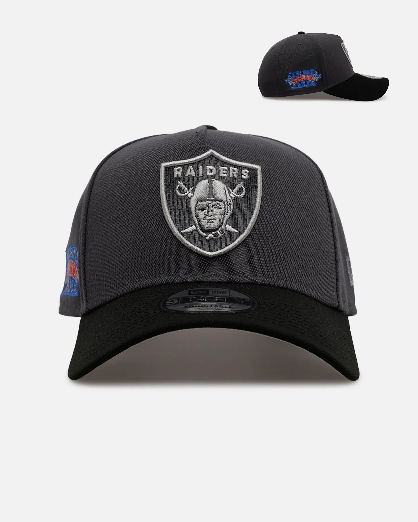 New Era Las Vegas Raiders 'Stealth 2.0' 9FORTY A-Frame Snapback Graphite sold by Culture Kings