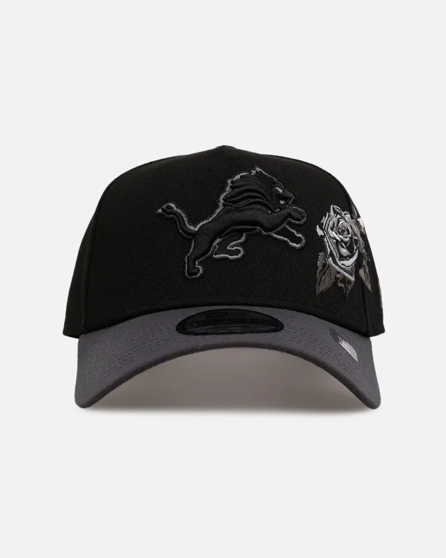 New Era Detroit Lions 'Stealth Roses' 9FORTY A-Frame Snapback Black made by New Era