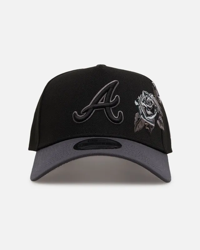 New Era Atlanta Braves 'Stealth Roses' 9FORTY A-Frame Snapback Black made by New Era