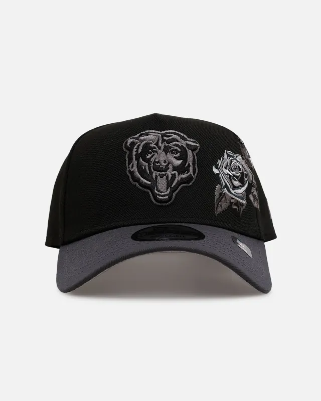 New Era Chicago Bears 'Stealth Roses' 9FORTY A-Frame Snapback Black sold by Culture Kings