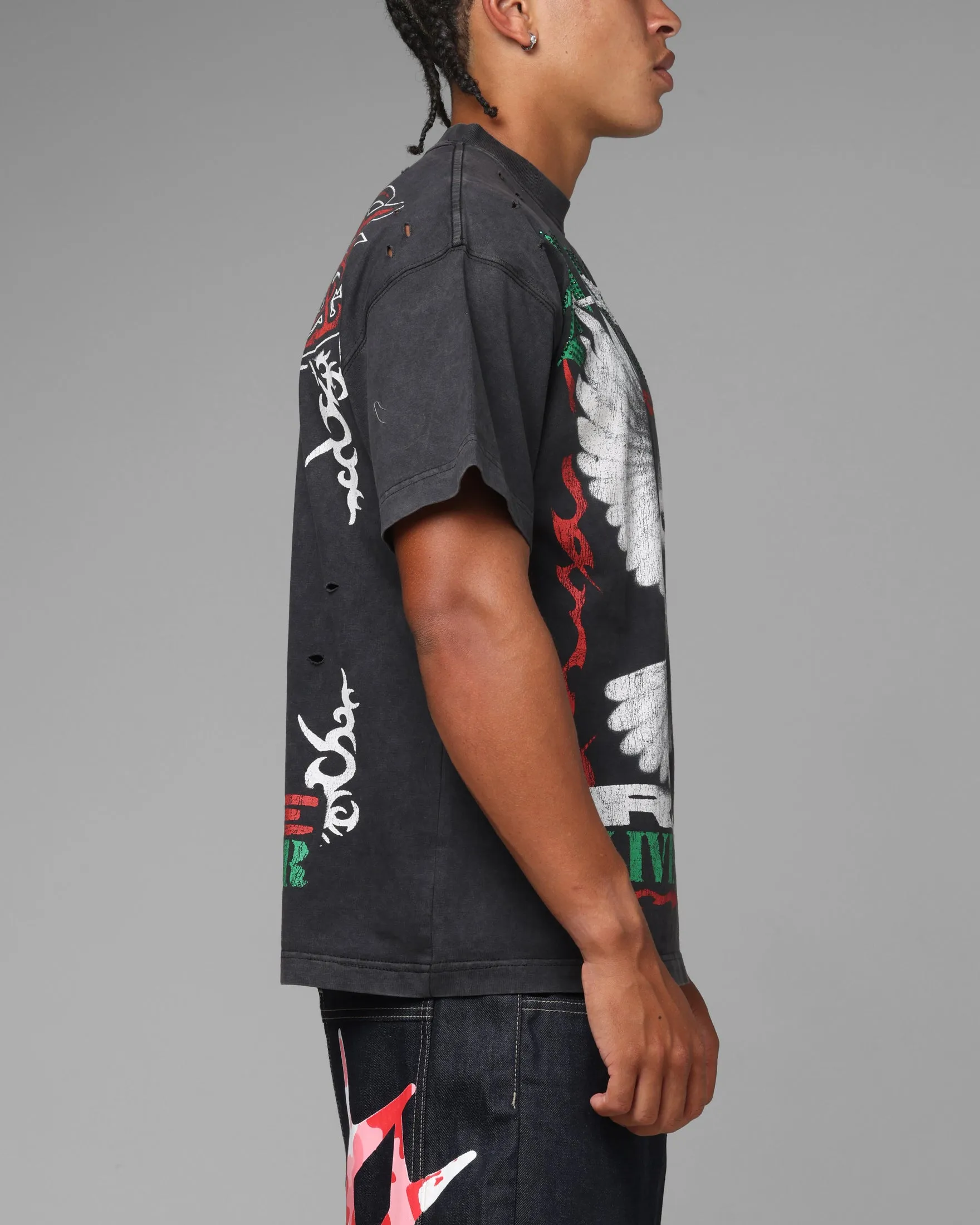 Loiter Freedom Vintage T-Shirt Black sold by Culture Kings product image thumbnail 5