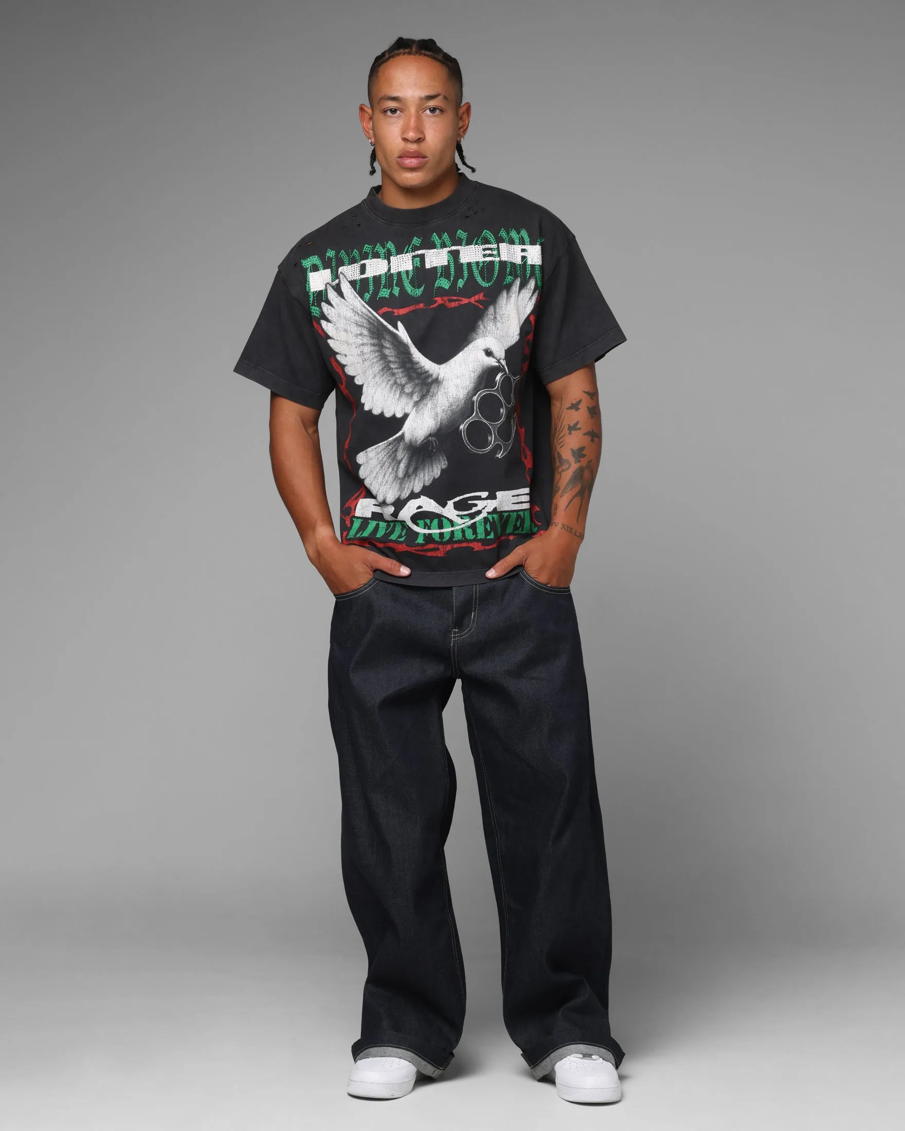 Loiter Freedom Vintage T-Shirt Black sold by Culture Kings product image thumbnail 3