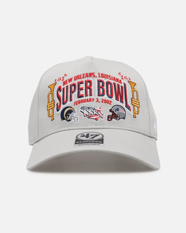 47 Brand New England Patriots Vs St. Louis Rams 'Vintage Super Bowl' XXXVI '47 Offside Strapback Grey sold by Culture Kings