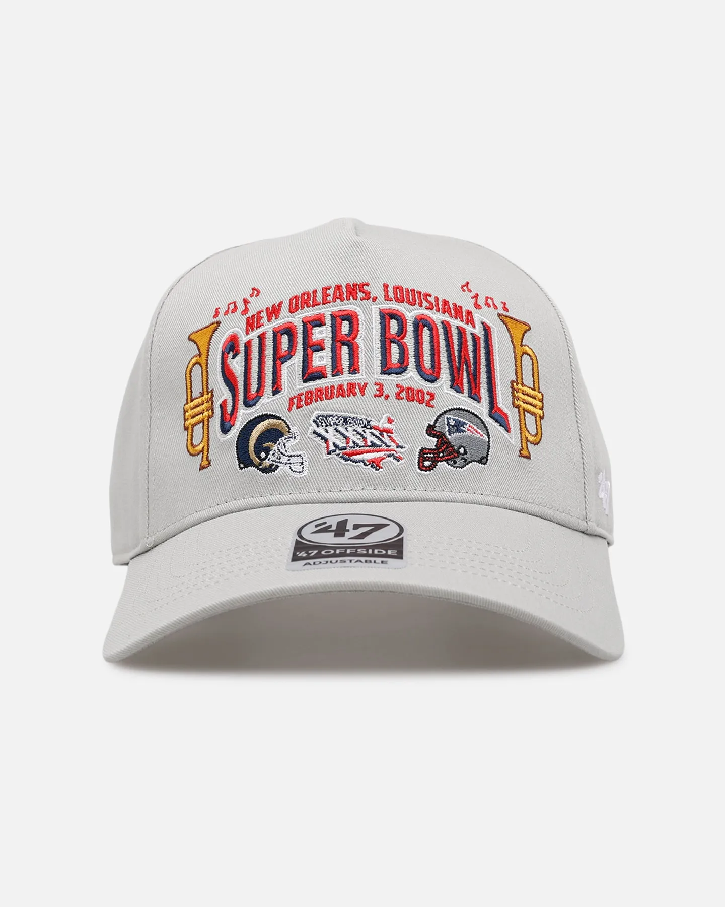 47 Brand New England Patriots Vs St. Louis Rams 'Vintage Super Bowl' XXXVI '47 Offside Strapback Grey sold by Culture Kings