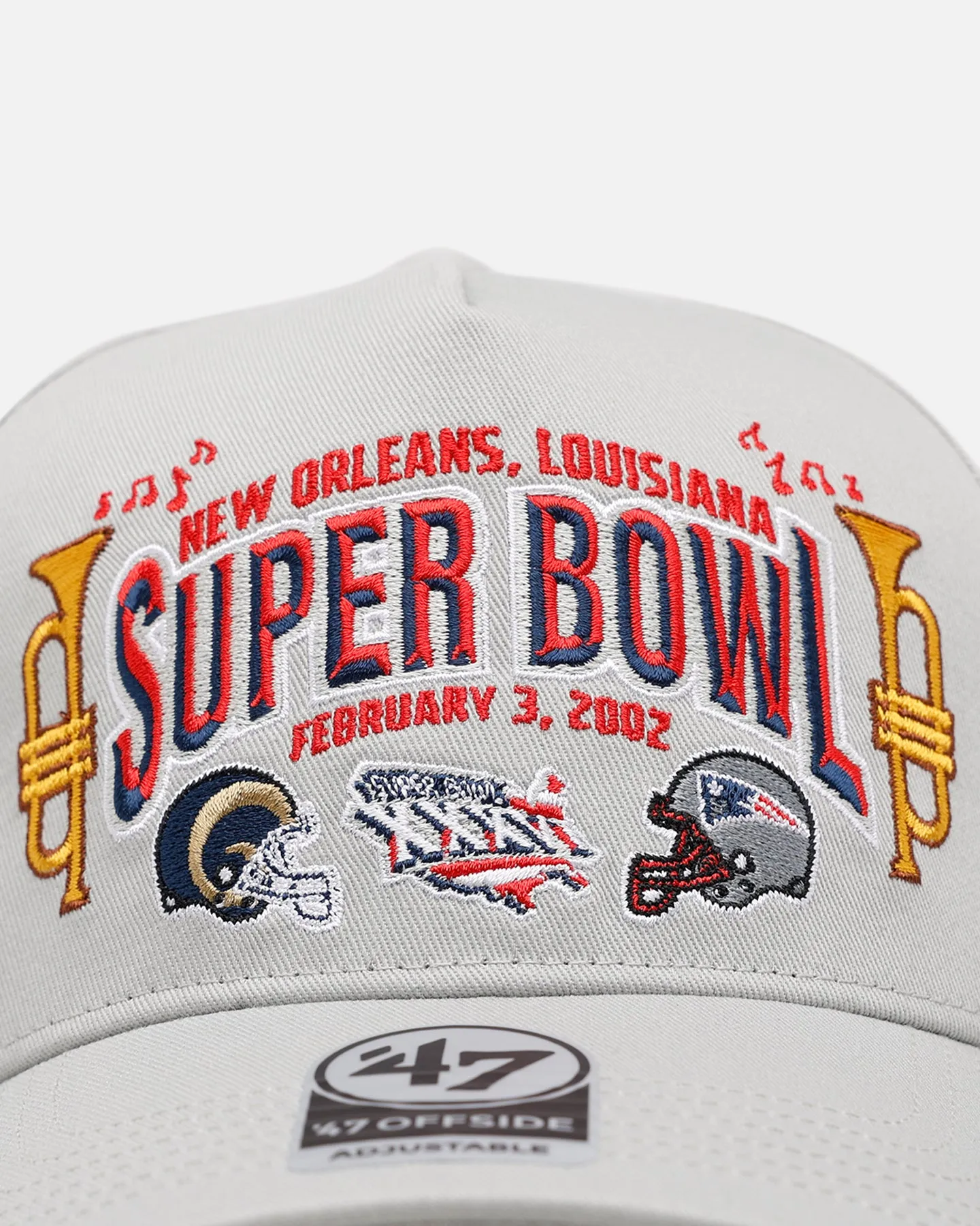 47 Brand New England Patriots Vs St. Louis Rams 'Vintage Super Bowl' XXXVI '47 Offside Strapback Grey sold by Culture Kings product image thumbnail 5