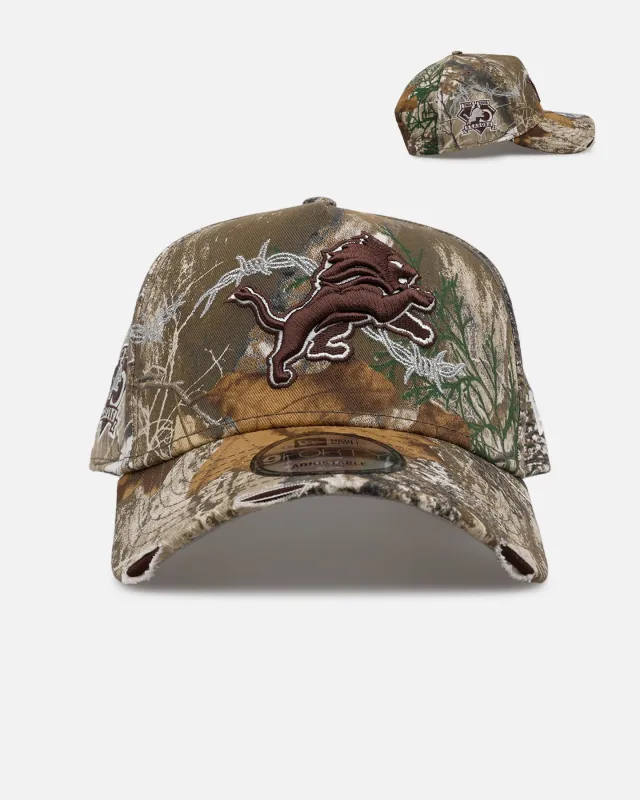 New Era Detroit Lions 'Realtree Grit 3.0' 9FORTY A-Frame Snapback Realtree Edge made by New Era