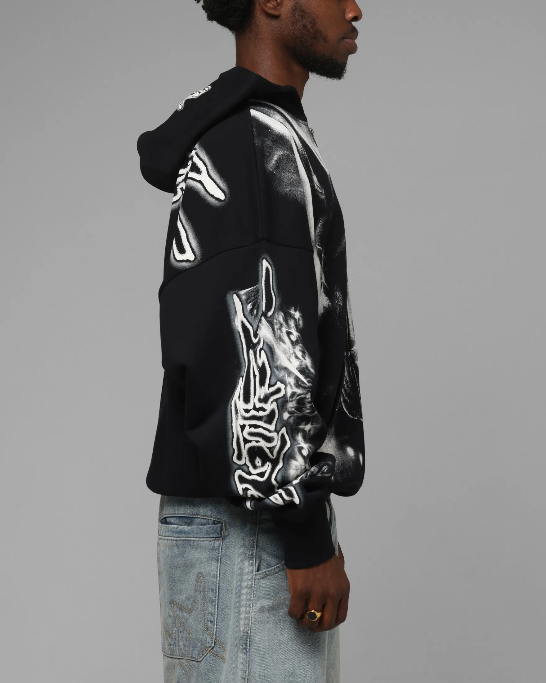Loiter Dog Pound Airbrush Zip Hoodie Black sold by Culture Kings product image thumbnail 5