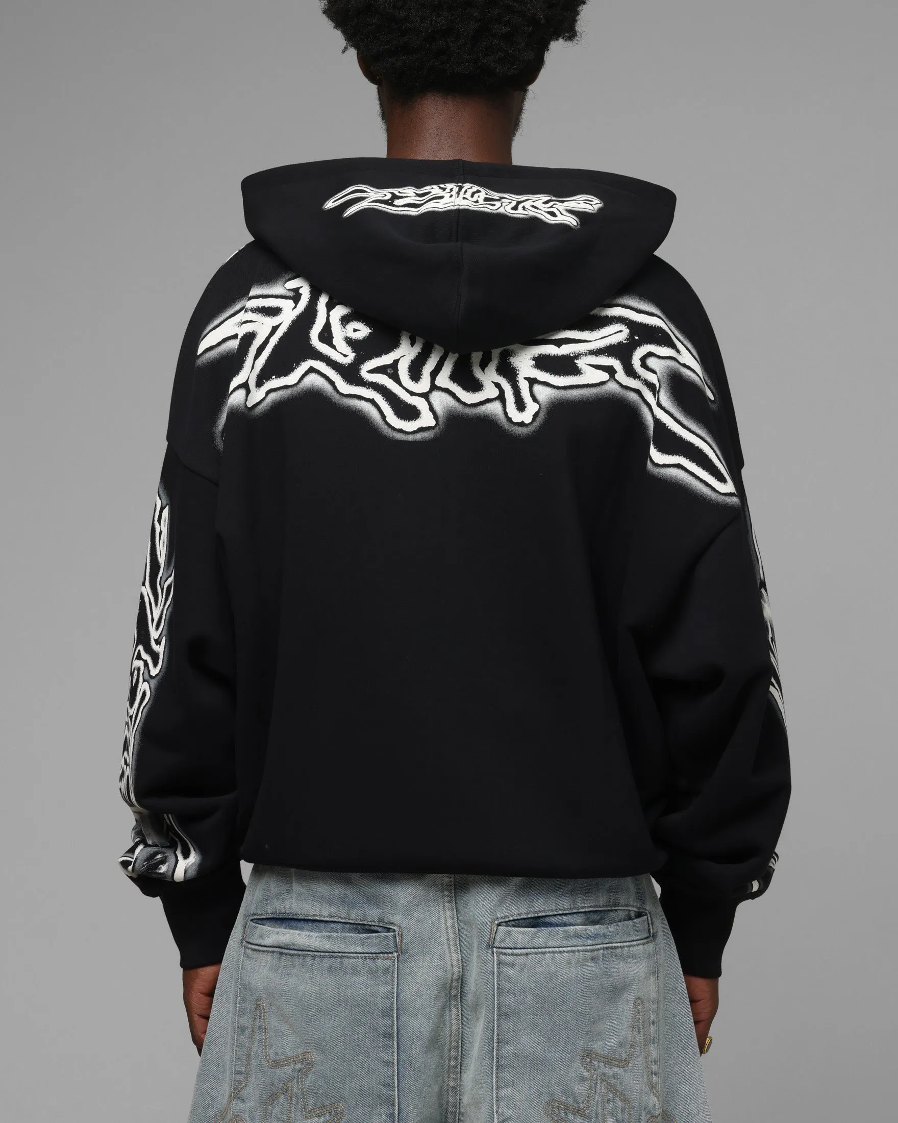 Loiter Dog Pound Airbrush Zip Hoodie Black sold by Culture Kings product image thumbnail 2