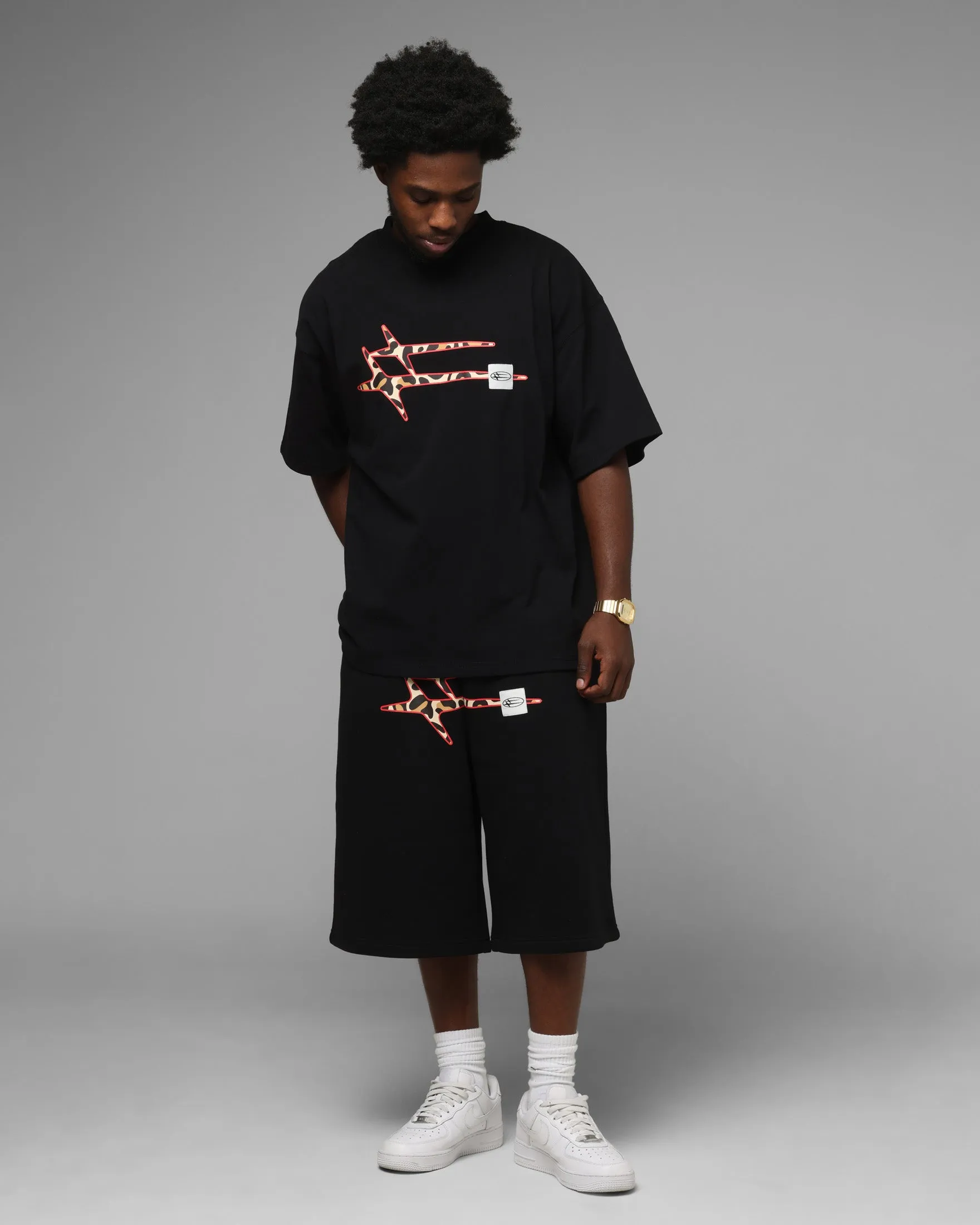 Loiter Hybrid Premium T-Shirt Black/Leopard sold by Culture Kings product image thumbnail 2