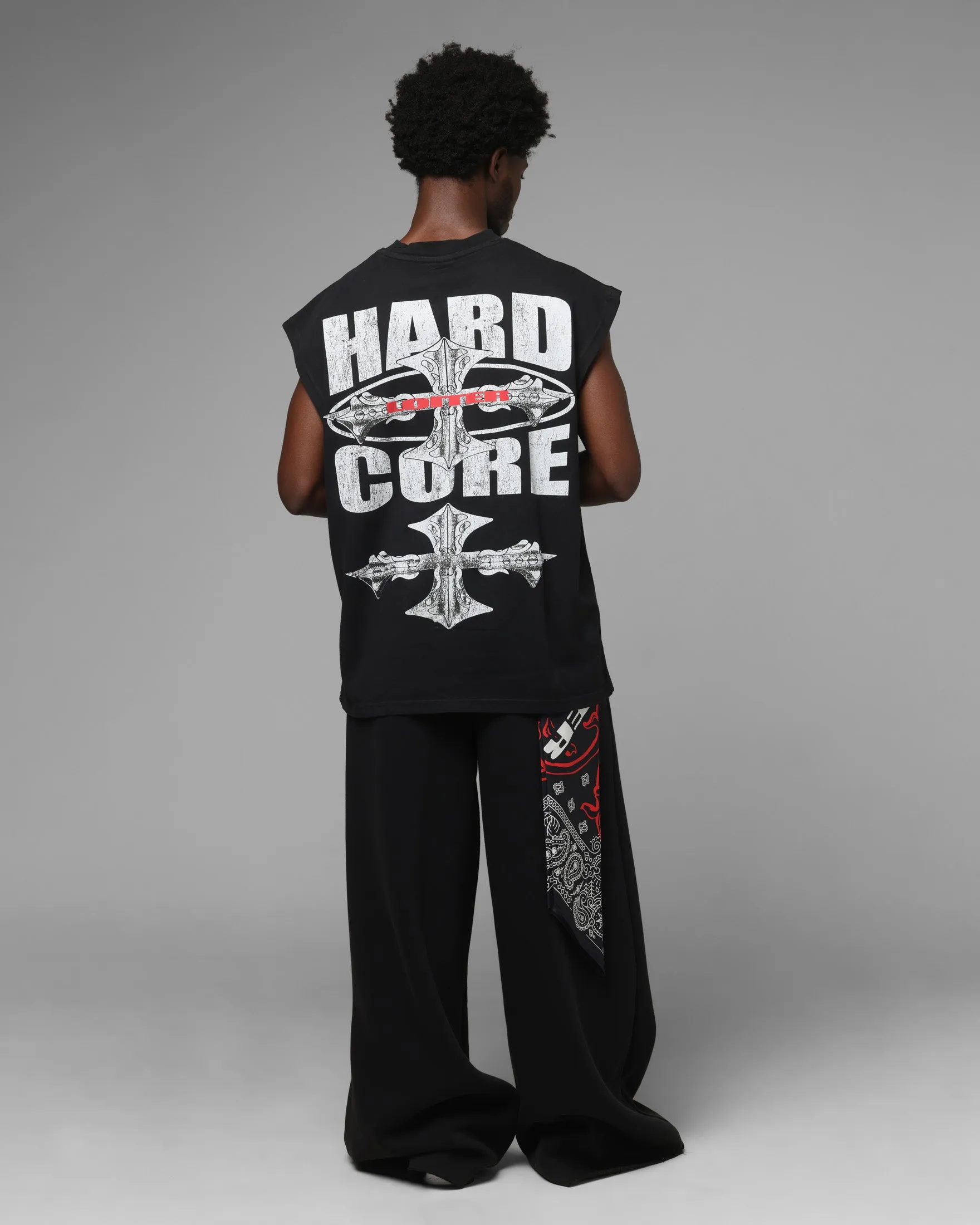 Loiter Hardcore Muscle T-Shirt Washed Black sold by Culture Kings product image thumbnail 3