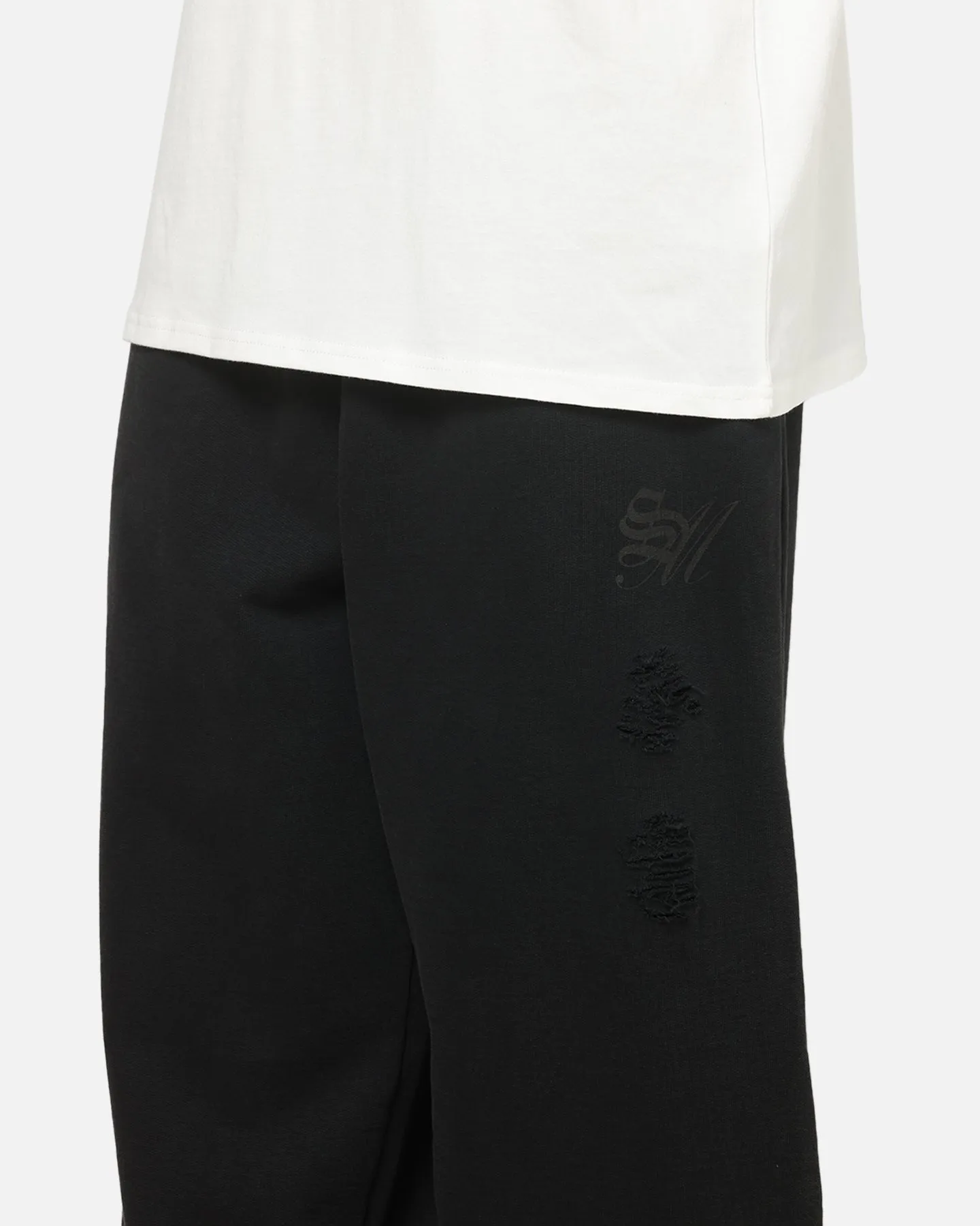 Saint Morta Distressed Baggy Sweatpants Black Wash sold by Culture Kings product image thumbnail 3