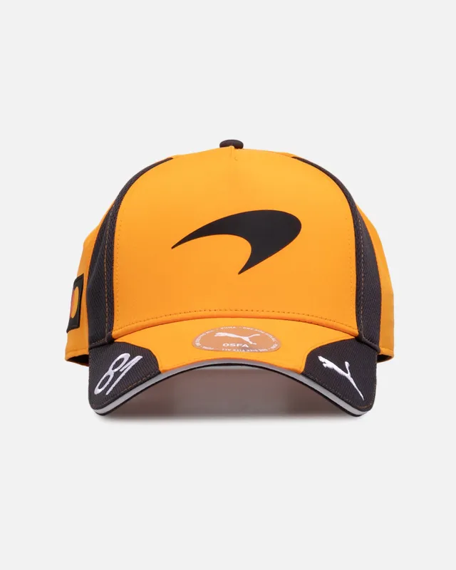Puma X Mclaren Oscar Piastri Rep Baseball Snapback Papaya sold by Culture Kings