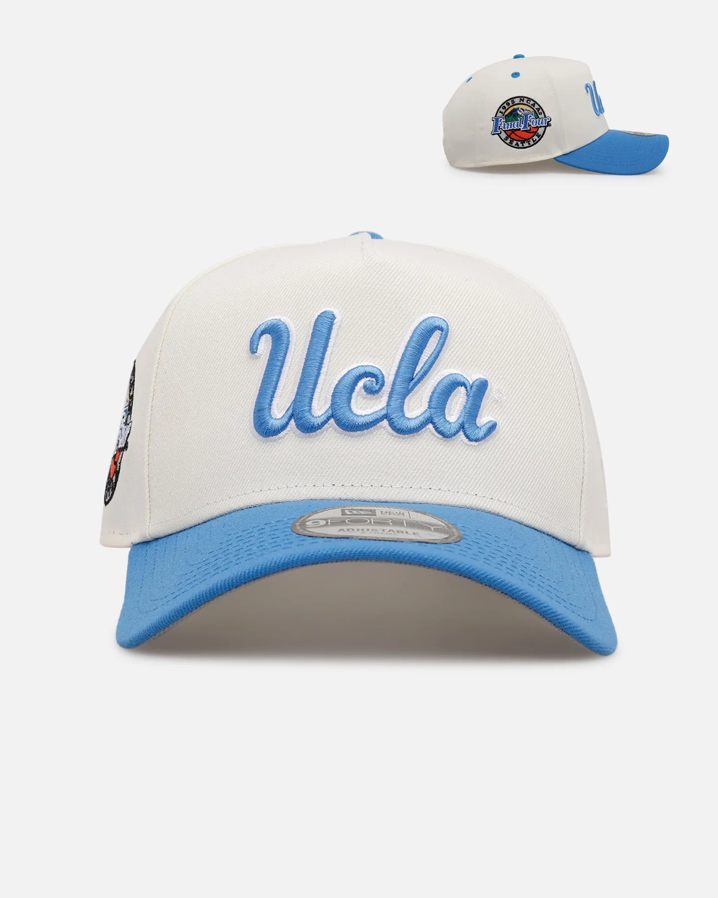 New Era UCLA 'Retro Final Four' 9FORTY A-Frame Snapback Official Team Color sold by Culture Kings