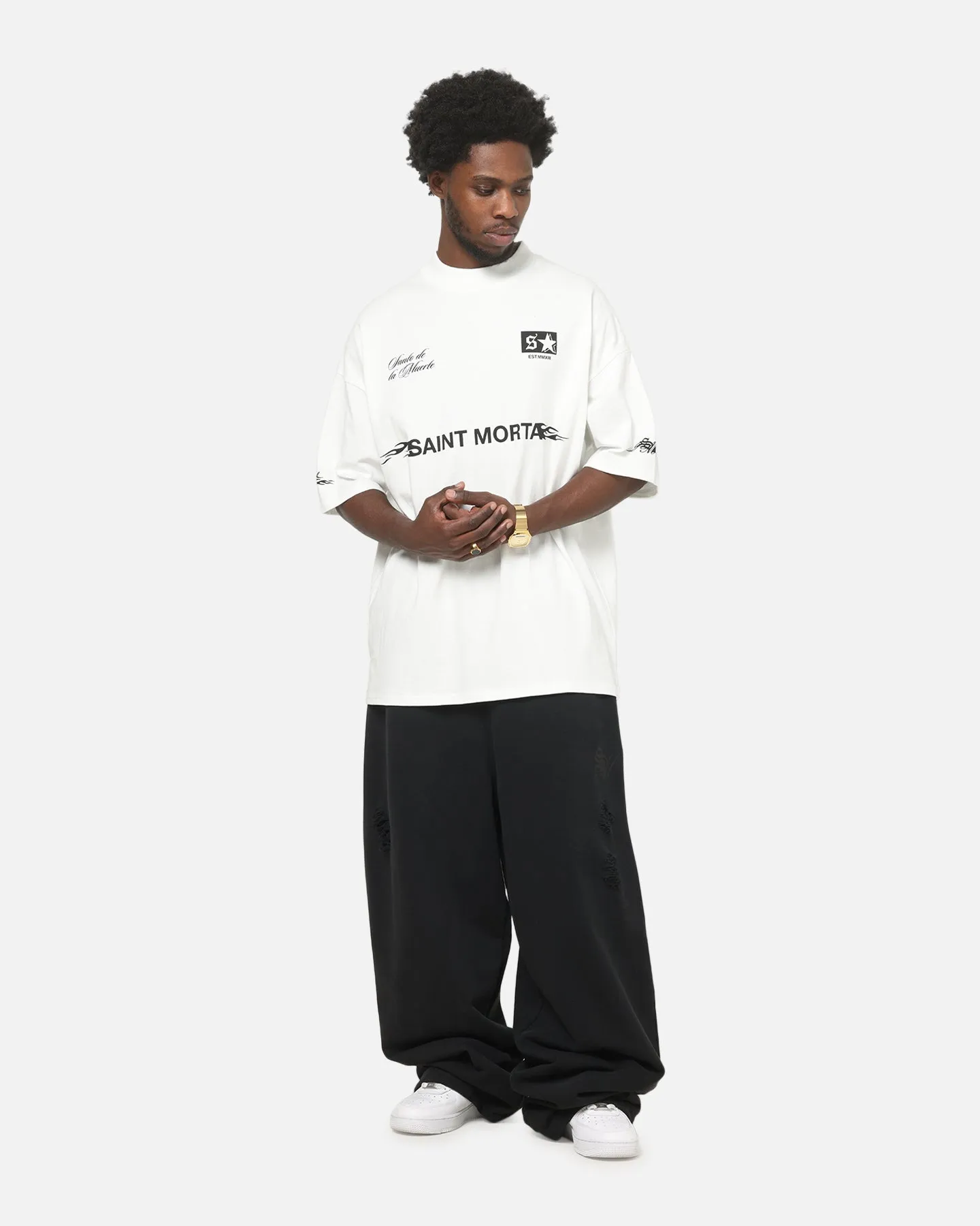 Saint Morta Speed Racing Boxy T-Shirt Off White sold by Culture Kings product image thumbnail 2