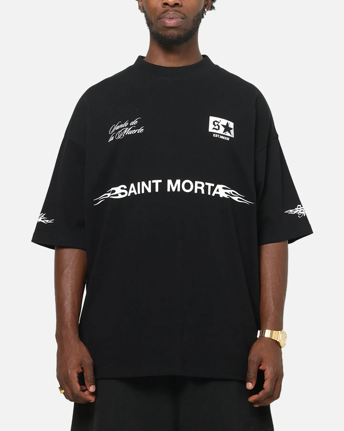 Saint Morta Speed Racing Boxy T-Shirt Black sold by Culture Kings