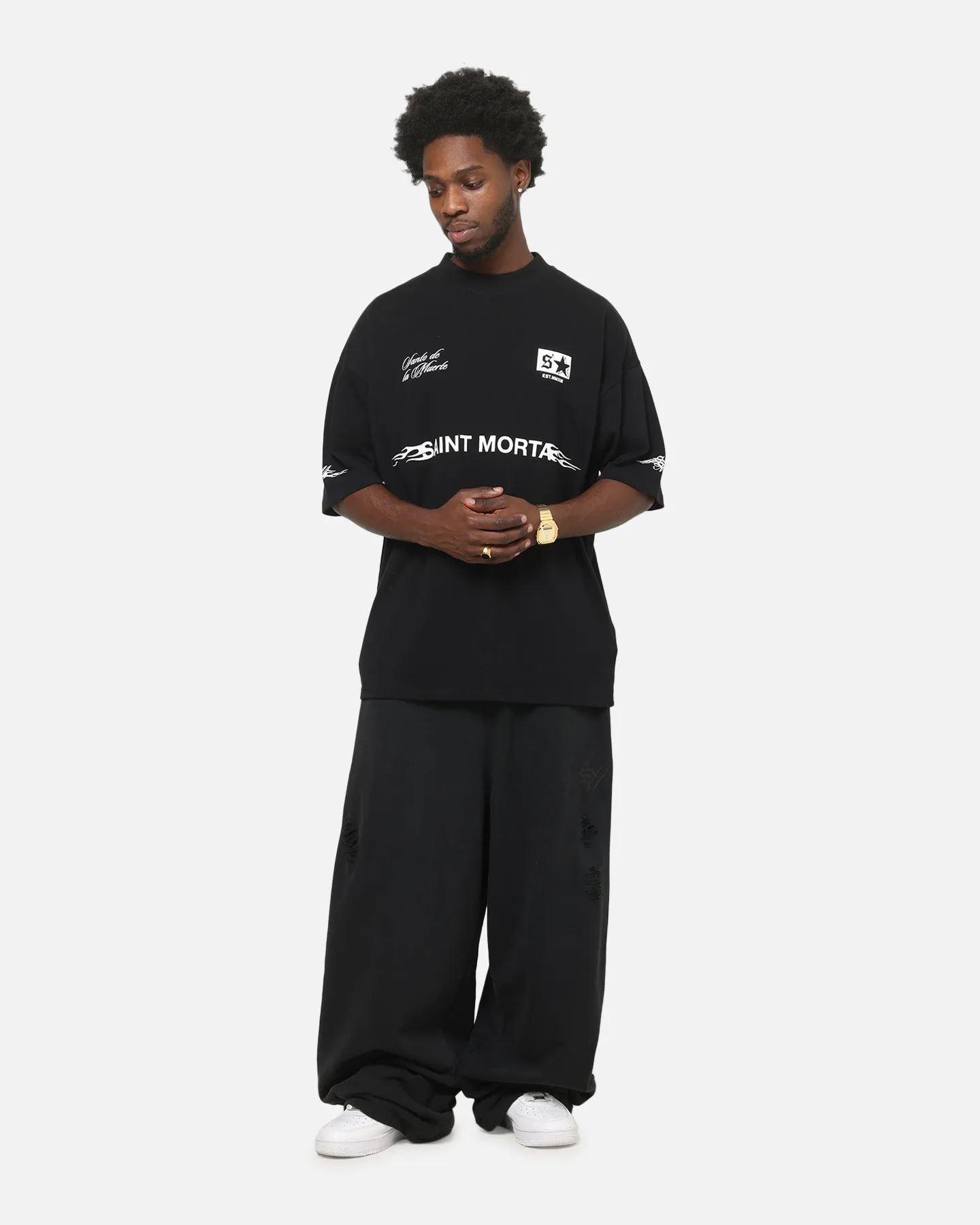 Saint Morta Speed Racing Boxy T-Shirt Black sold by Culture Kings product image thumbnail 2