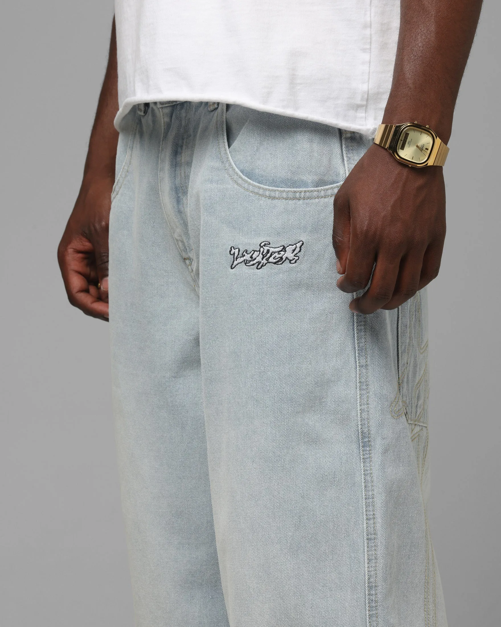Loiter Star Born Jeans Bleached Blue sold by Culture Kings product image thumbnail 5