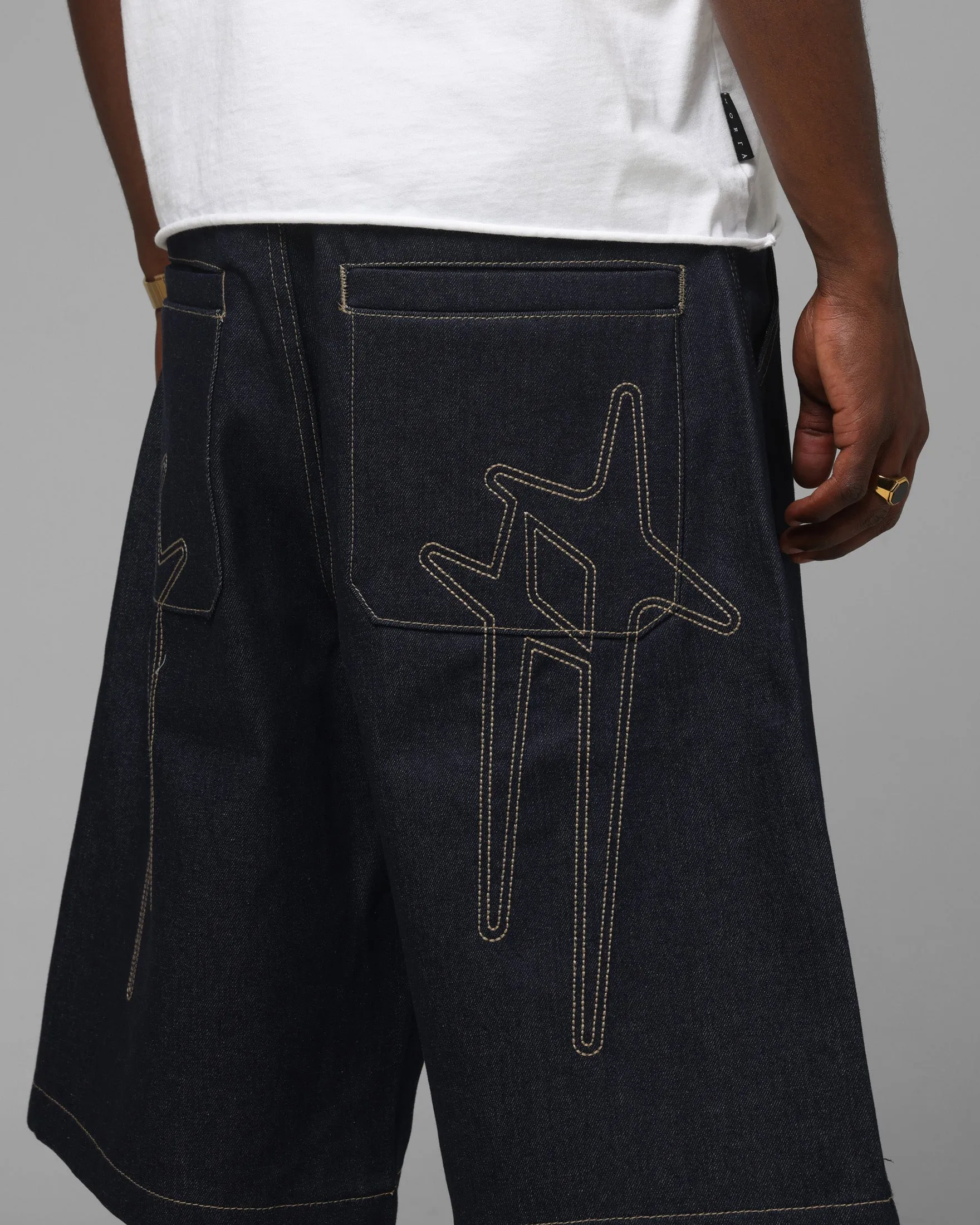 Loiter Star Born Jorts Raw Indigo sold by Culture Kings product image thumbnail 3