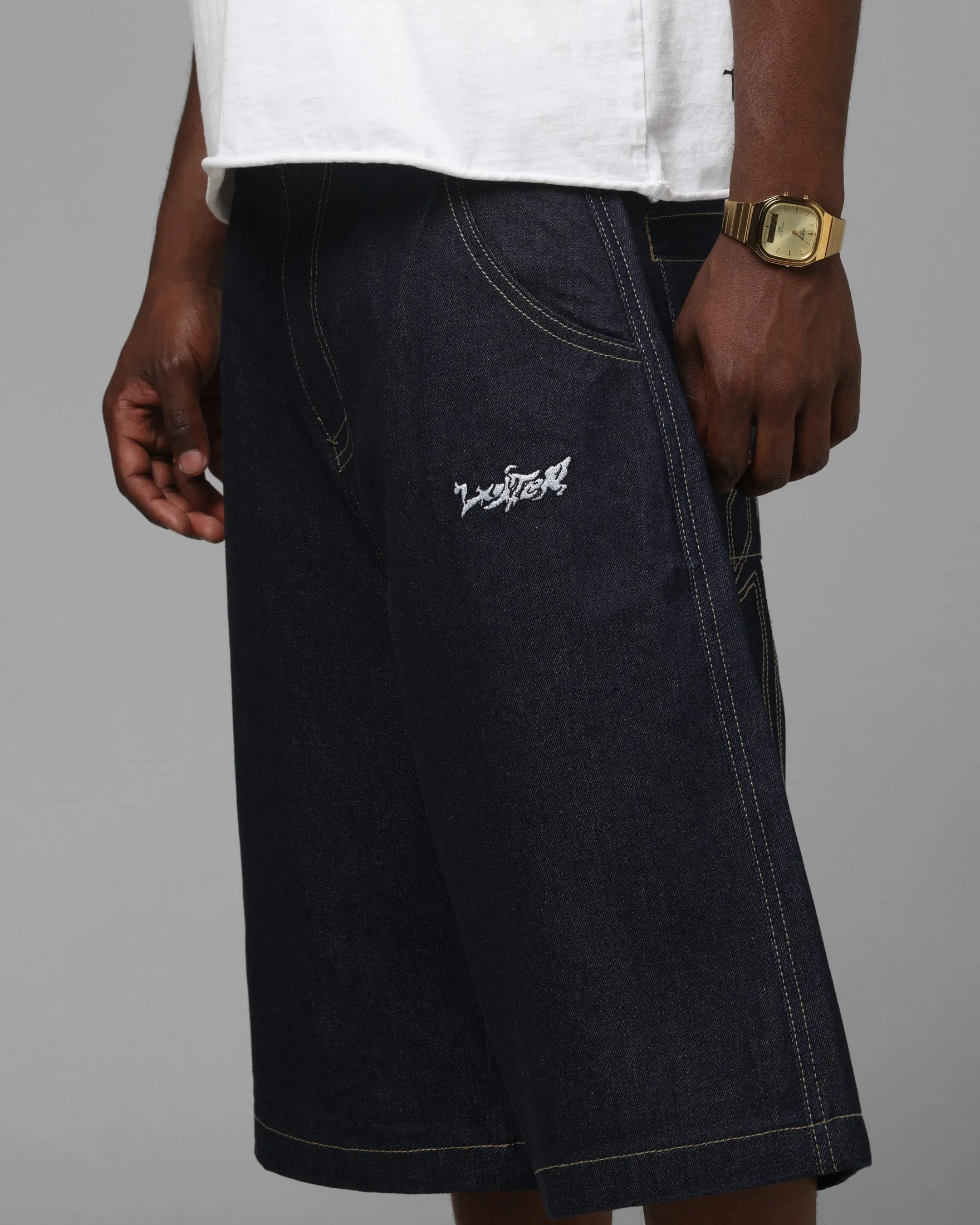Loiter Star Born Jorts Raw Indigo sold by Culture Kings product image thumbnail 4