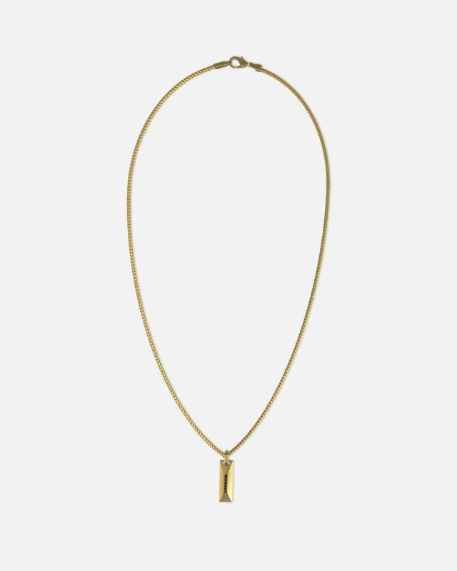 Guess Mainline True Spirit Crystal Tag Necklace Gold sold by Culture Kings