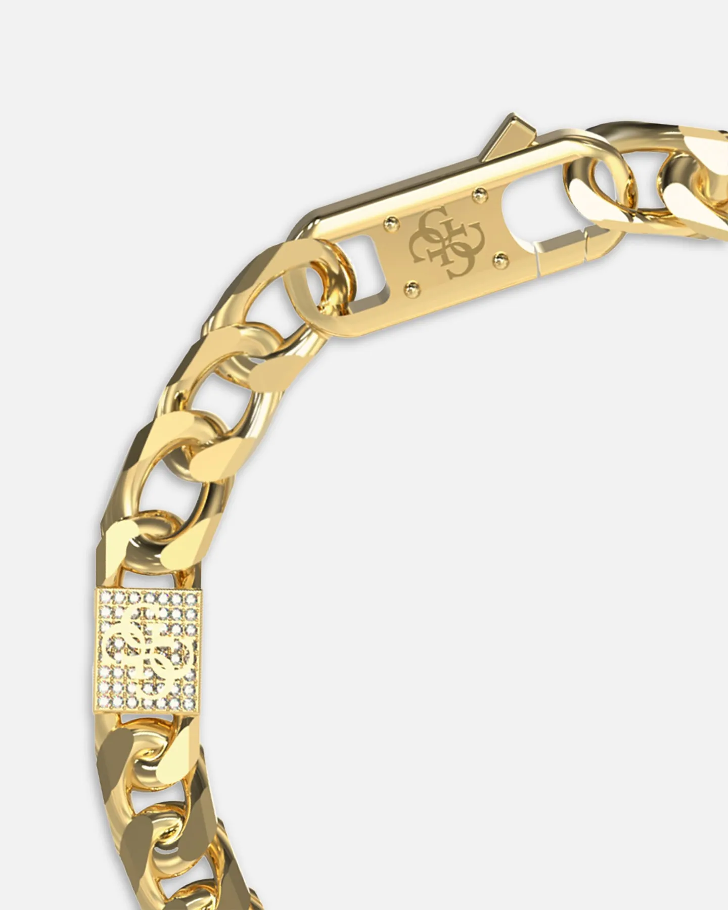 Guess Mainline 4G Curb Chain Pave Bracelet Gold sold by Culture Kings product image thumbnail 2