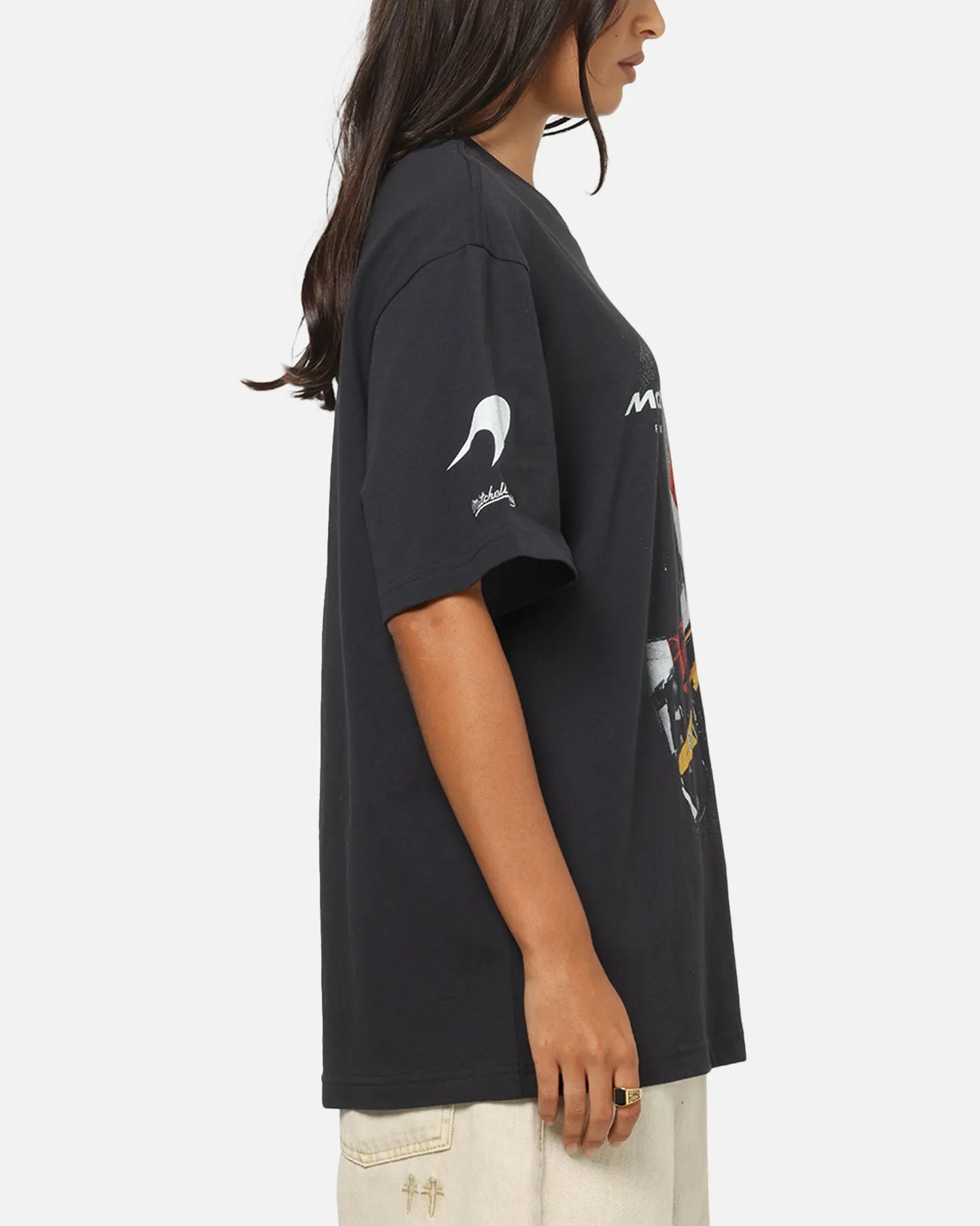 Mitchell & Ness X Mclaren F1 Team Birdseye Apex T-Shirt Washed Black sold by Culture Kings product image thumbnail 4