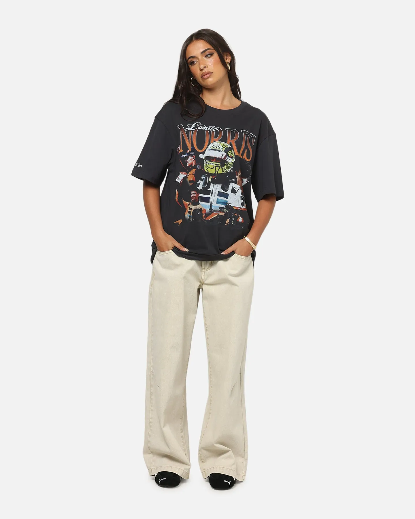 Mitchell & Ness X Mclaren F1 Team Bootleg Lando Norris T-Shirt Washed Black sold by Culture Kings product image thumbnail 2