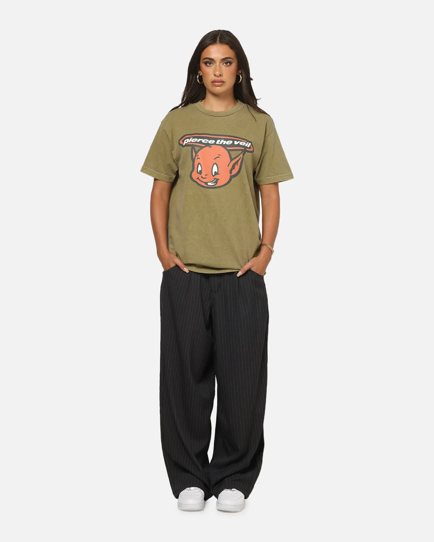 Pierce The Veil Bootleg Devil T-Shirt Army Green sold by Culture Kings product image thumbnail 2