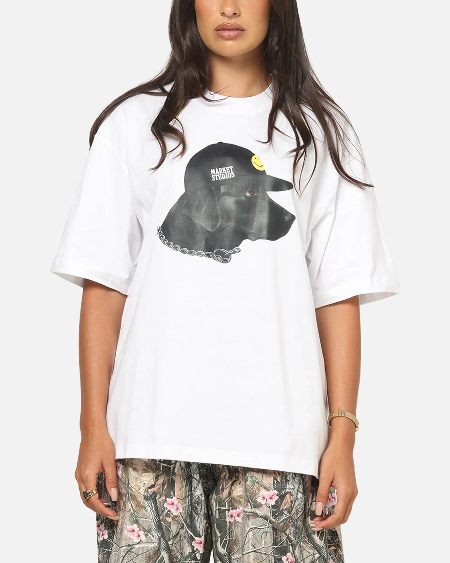 Market Smiley Dog Got Style T-Shirt White sold by Culture Kings