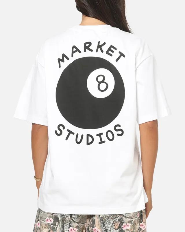 Market Eight Ball T-Shirt White sold by Culture Kings
