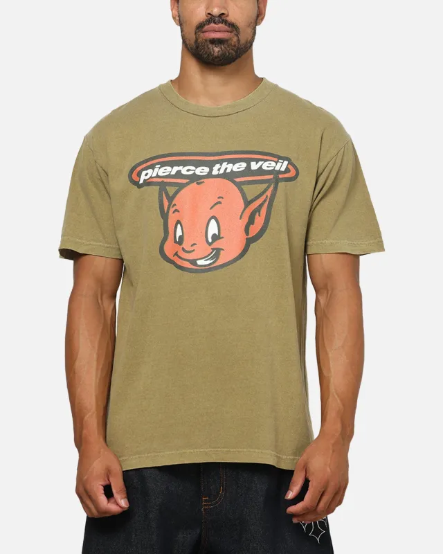 Pierce The Veil Bootleg Devil T-Shirt Army Green made by Pierce the Veil: Merch