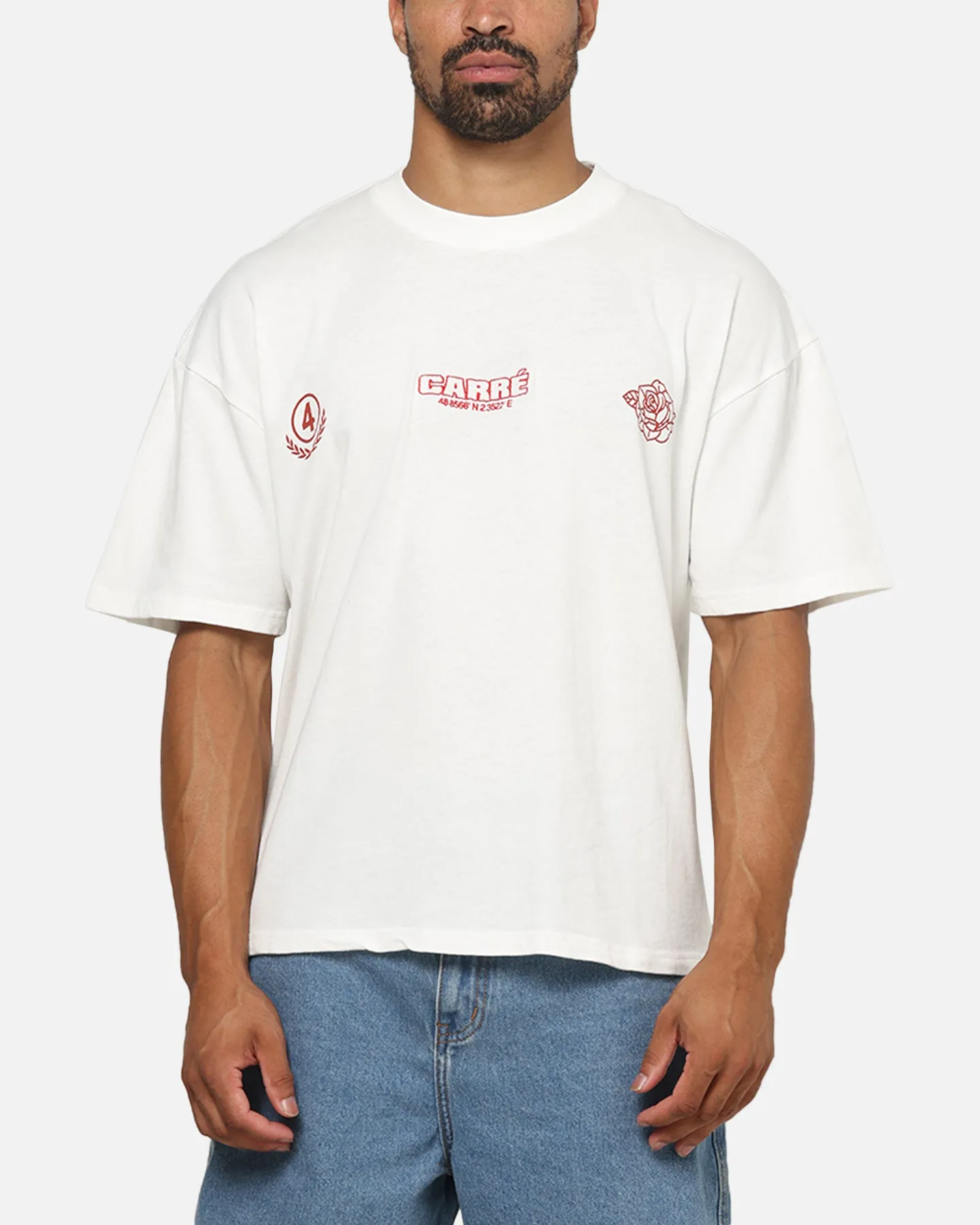 Carre Stacked Logo T-Shirt Off White sold by Culture Kings product image thumbnail 2
