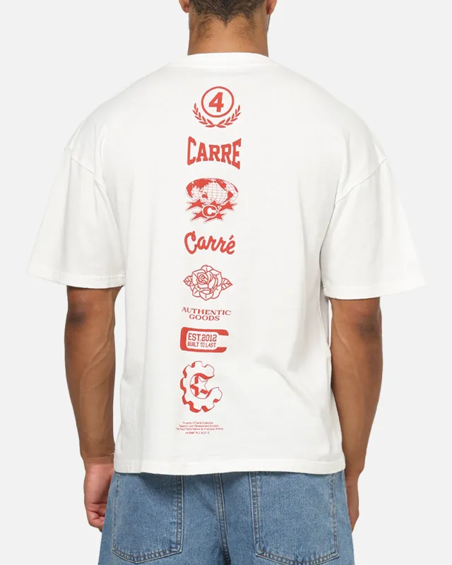 Carre Stacked Logo T-Shirt Off White sold by Culture Kings