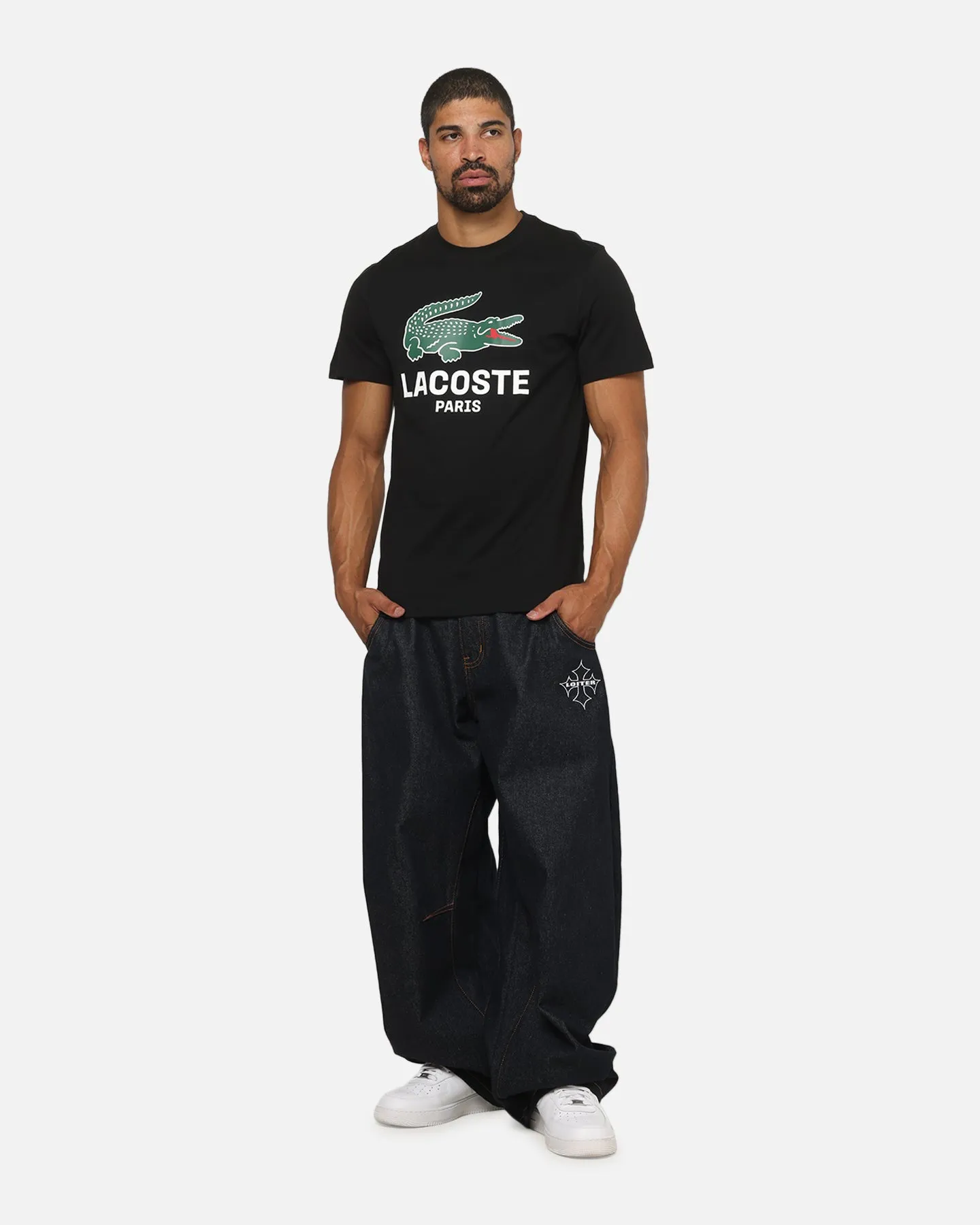 Lacoste Originals Croc Graphic T-Shirt Black sold by Culture Kings product image thumbnail 2