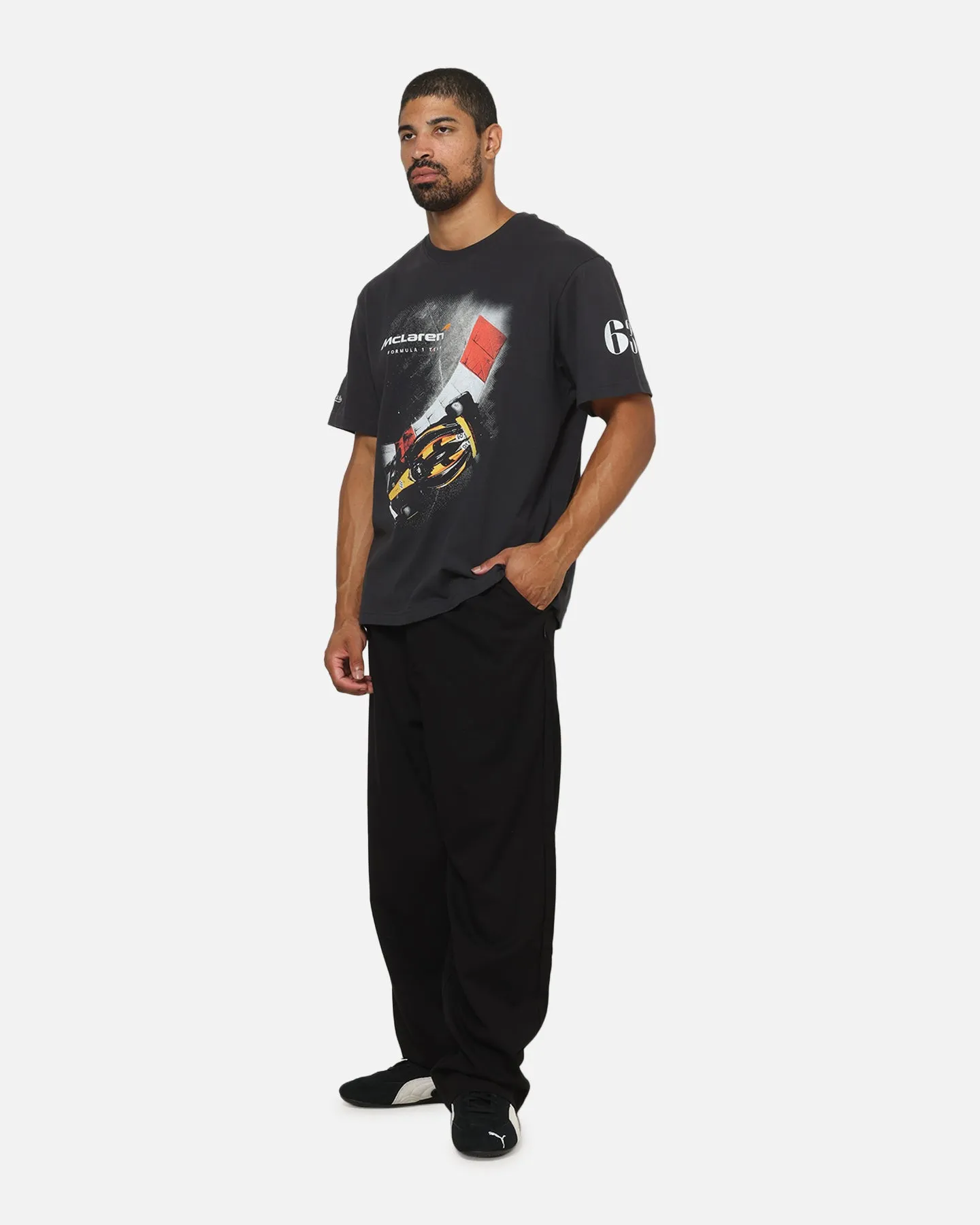 Mitchell & Ness X Mclaren F1 Team Birdseye Apex T-Shirt Washed Black sold by Culture Kings product image thumbnail 2