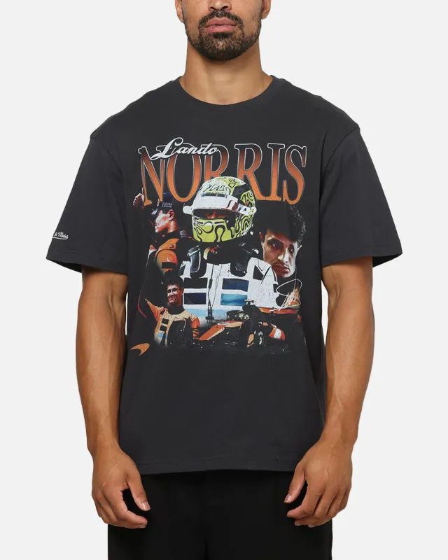 Mitchell & Ness X Mclaren F1 Team Bootleg Lando Norris T-Shirt Washed Black sold by Culture Kings