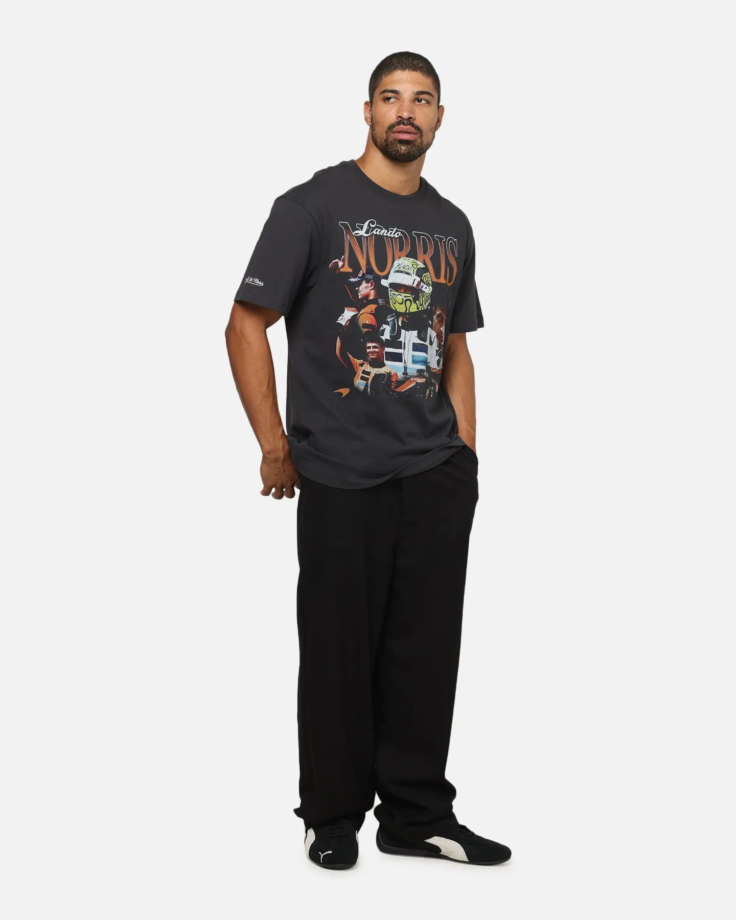 Mitchell & Ness X Mclaren F1 Team Bootleg Lando Norris T-Shirt Washed Black sold by Culture Kings product image thumbnail 2