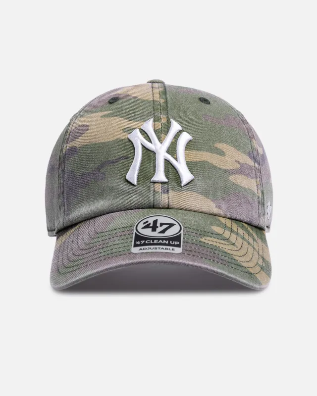 47 Brand New York Yankees 'Camo' 47 Clean Up Strapback Camo sold by Culture Kings