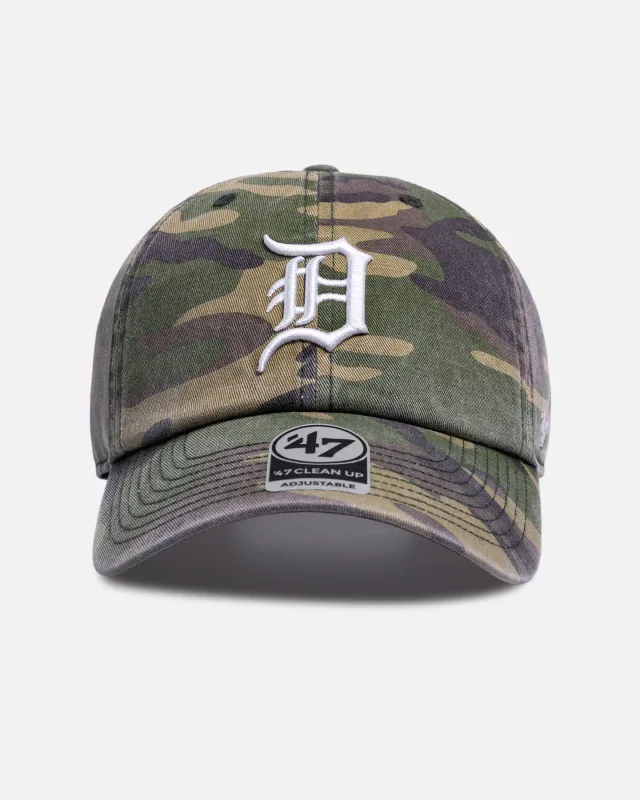 47 Brand Detroit Tigers 'Camo' 47 Clean Up Strapback Camo sold by Culture Kings