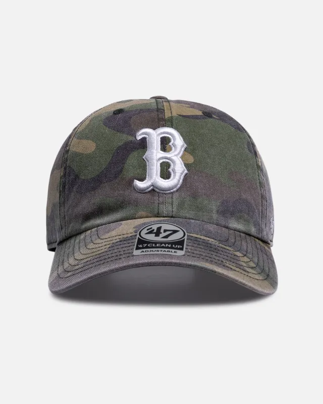 47 Brand Boston Red Sox 'Camo' 47 Clean Up Strapback Camo sold by Culture Kings