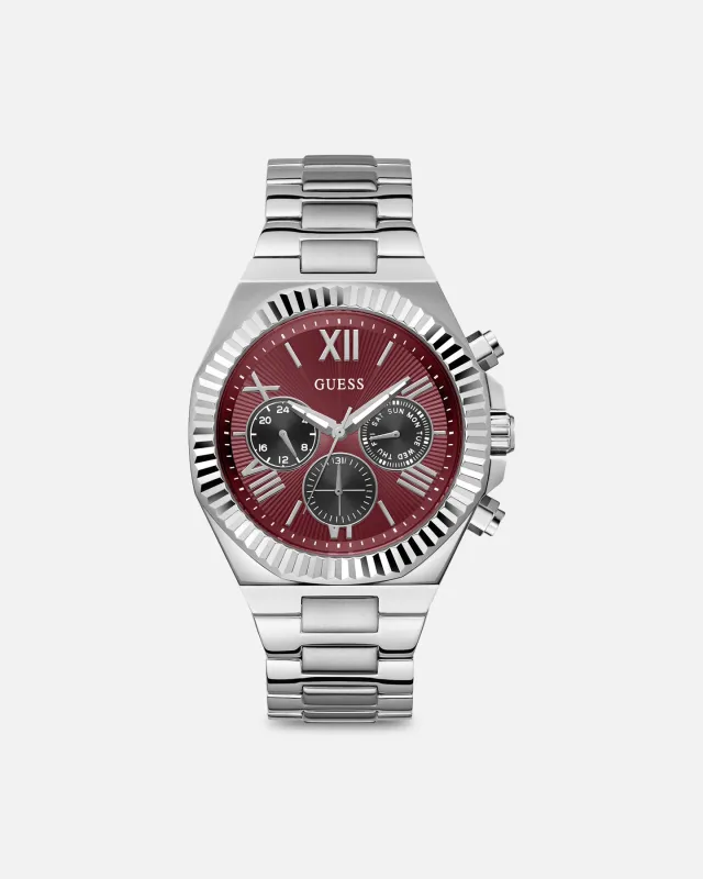 Guess Mainline Equity Watch Silver/Red sold by Culture Kings