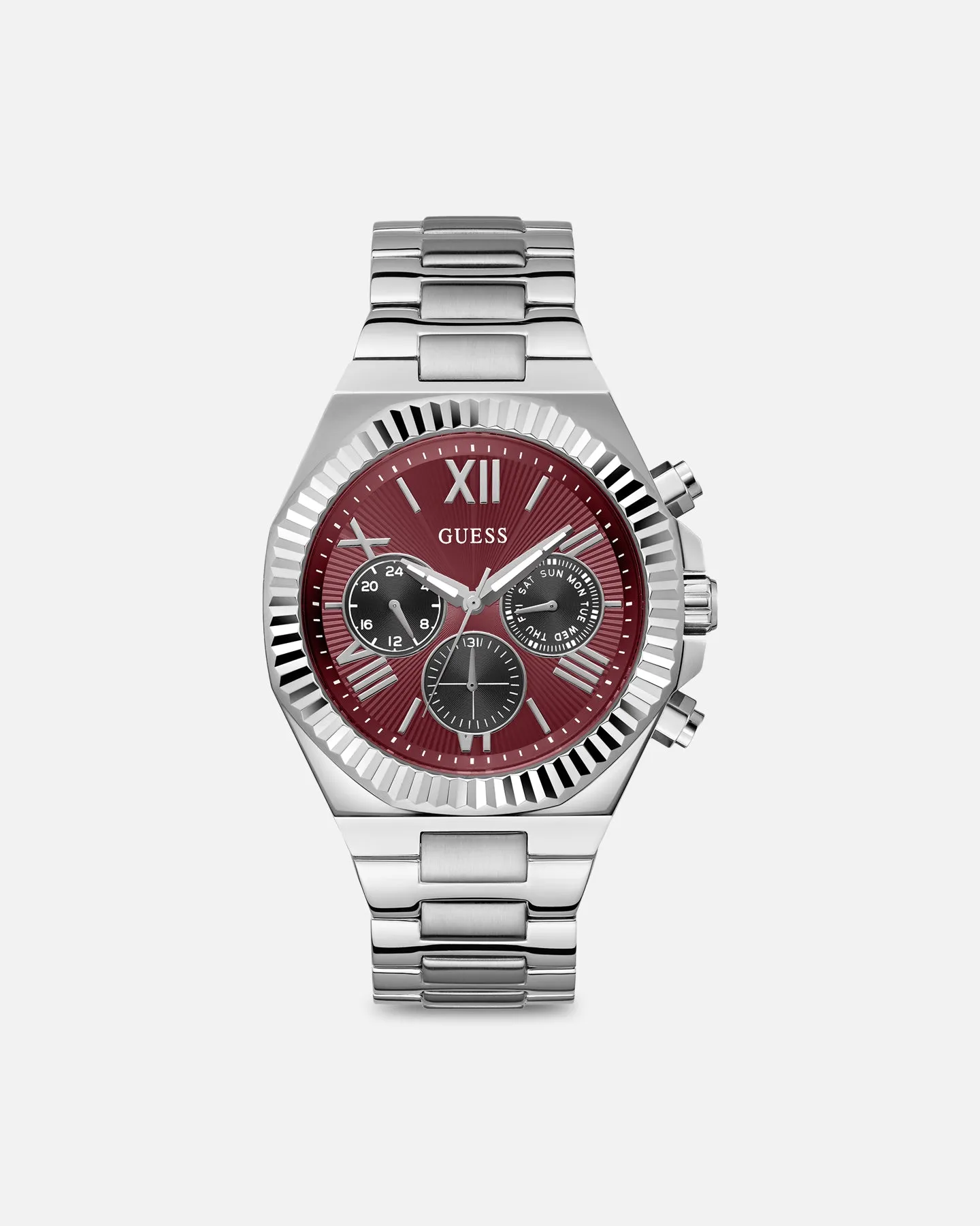 Guess Mainline Equity Watch Silver/Red sold by Culture Kings